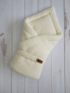 Конверт вязаный утепленный Хьюге кремовый 2019/10