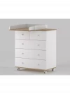 Комод Incanto Nova 800/5 дуб/белый