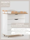 Комод Incanto Victoria 800/4 белый/дуб