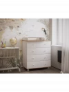 Комод Incanto Nova 800/4 дуб/белый