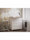 Комод Incanto Nova 800/4 дуб/белый