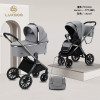 Коляска 2 в 1 Luxmom 777 серый