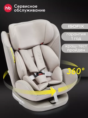 Автокресло Happy Baby I-Unix 0/1/2/3 (0-36кг) beige