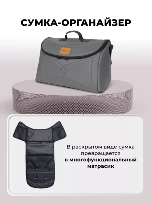 Коляска-трансформер Farfello Aimile Original Autumn 2 в 1 Dark grey