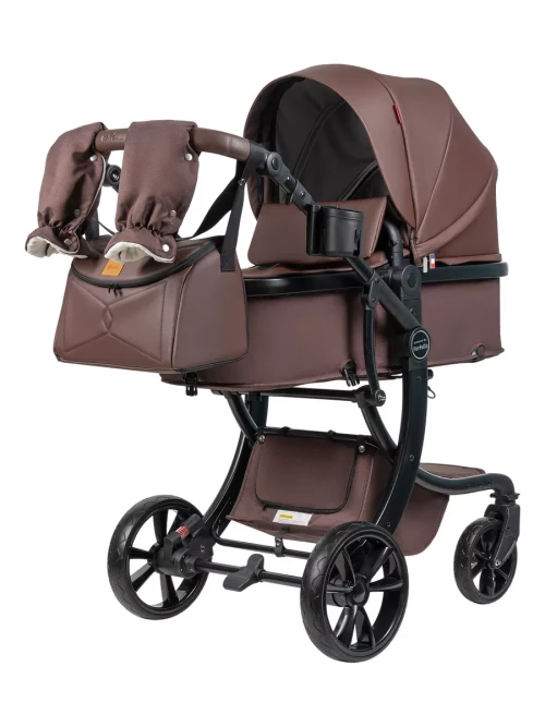 Коляска-трансформер Farfello Aimile Original Autumn 2 в 1 Chocolate