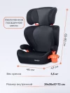 Автокресло Farfello YKO-969 2/3 (15-36кг) Black