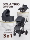 Коляска 3 в 1 Farfello Sola Trio Comfort Total black