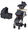 Коляска 3 в 1 Farfello Sola Trio Comfort черный оникс