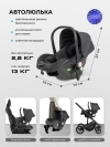Коляска 3 в 1 Farfello Sola Trio Comfort черный оникс
