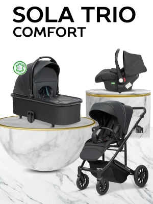 Коляска 3 в 1 Farfello Sola Trio Comfort черный оникс