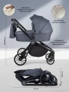 Коляска 3 в 1 Farfello Baby Shell Greige/Серый ч/р
