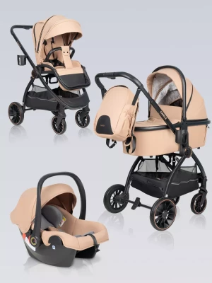 Коляска 3 в 1 Farfello Camille 2024 Beige - фото 1