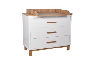 Комод Polini kids Simple 3401 белый-дуб крафт золотой