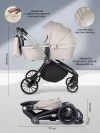 Коляска 3 в 1 Farfello Baby Shell Coffee/Кофейный