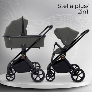 Коляска 2 в 1 Sweet Baby Stella Plus Dark Grey