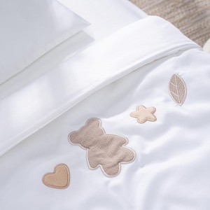 Комплект постельного белья Teddy Sateen Collection (Белый)  т.м.Perina, КПБ2.1-TSC.3