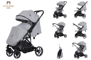 Коляска прогулочная Ining Baby K356 grey