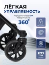 Коляска для двойни Farfello Silva Duo Black