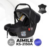 Автокресло Farfello Aimile KS-2150 0+ (0-13кг) Black PU