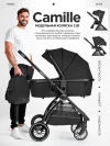 Коляска 2 в 1 Farfello Camille 2024 black