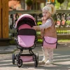 Коляски для кукол 2 в 1 Carrello Fortuna PINK BLACK