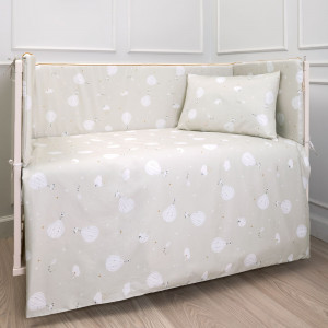 Набор 6пр.для прямоугольной кроватки "Сказочный полет" цв.бежевый 6147/4