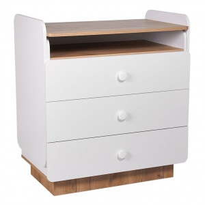 Комод Polini kids Ameli 3010 белый-дуб крафт золотой
