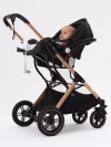 Коляска-трансформер MOWBaby Jasper MB022 3 в 1 Gold Black