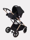 Коляска-трансформер MOWBaby Jasper MB022 3 в 1 Gold Black