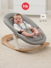 Шезлонг Happy Baby Hammy grey&milky