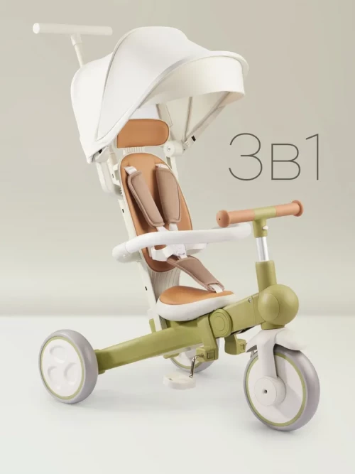 Велоколяска Happy Baby Mercury Pro Olive - фото 1