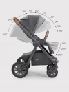 Коляска 2 в 1 Happy Baby Mommer Pro Nova dark grey