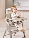 Стул для кормления Happy Baby Charley beige grey