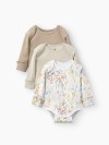 Боди Happy Baby с длинным рукавом (flowers, 56, 90132-0)