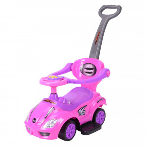 Каталка Sevillababy Mega Car с ручкой pink