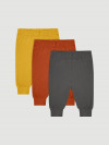 Штанишки, сет из 3х штук Mjolk Mustard/Paprika/Steel Grey (68)