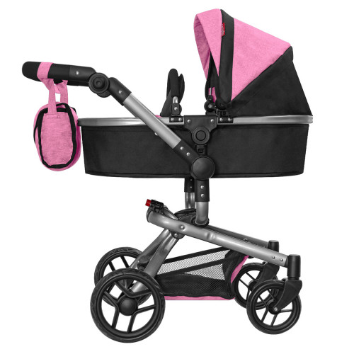 Коляски для кукол 2 в 1 Carrello Fortuna pink