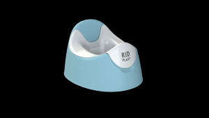 Горшок KidPlast Oxima голубой/белый