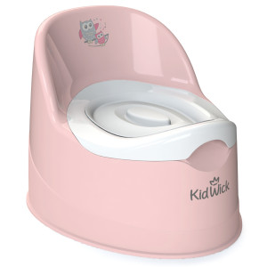 Горшок Kidwick МП Гранд розовый/белый с белой крышкой