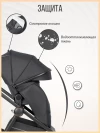 Коляска 3 в 1 Farfello Liberty Black magic