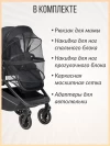 Коляска 3 в 1 Farfello Liberty Black magic
