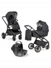 Коляска 3 в 1 Farfello Liberty Black magic