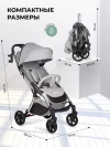 Коляска прогулочная Farfello Sunrise Silver Grey