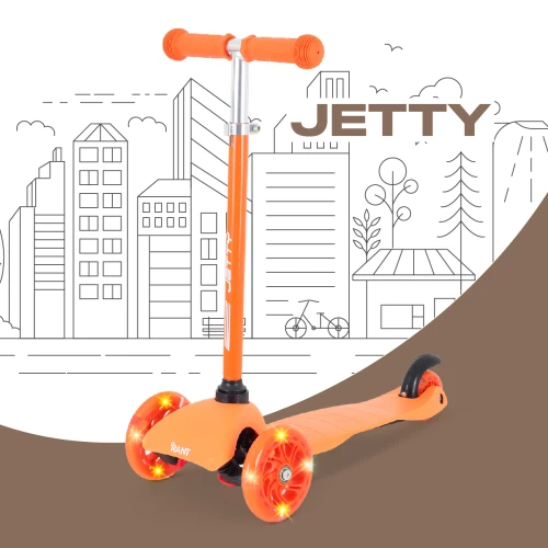 Самокат 3-х колесный Rant Jetty RB101 orange