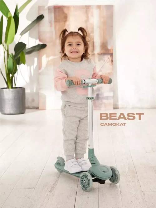 Самокат 3-х колесный Rant Beast RB102 Green