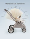 Коляска прогулочная Happy Baby Luna 360 beige flowers