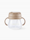 Поильник Happy Baby с трубочкой и ручками 250мл. (light brown, 14012)