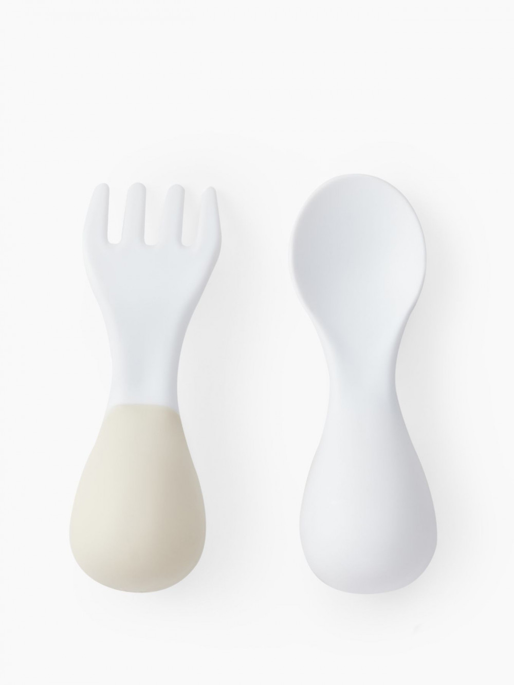 15060, Набор столовых приборов (ложка и вилка) детский (white & light gray, 15060)