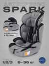 Автокресло Rant Basic Spark ZY10 1/2/3 (9-36 кг) Graphite
