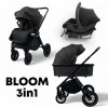 Коляска 3 в 1 Bubago Bloom BG черный